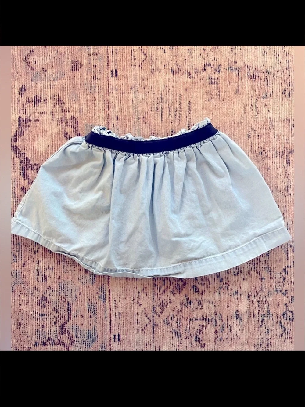 OshKosh B'gosh Light Blue Skirt with Navy Waistband